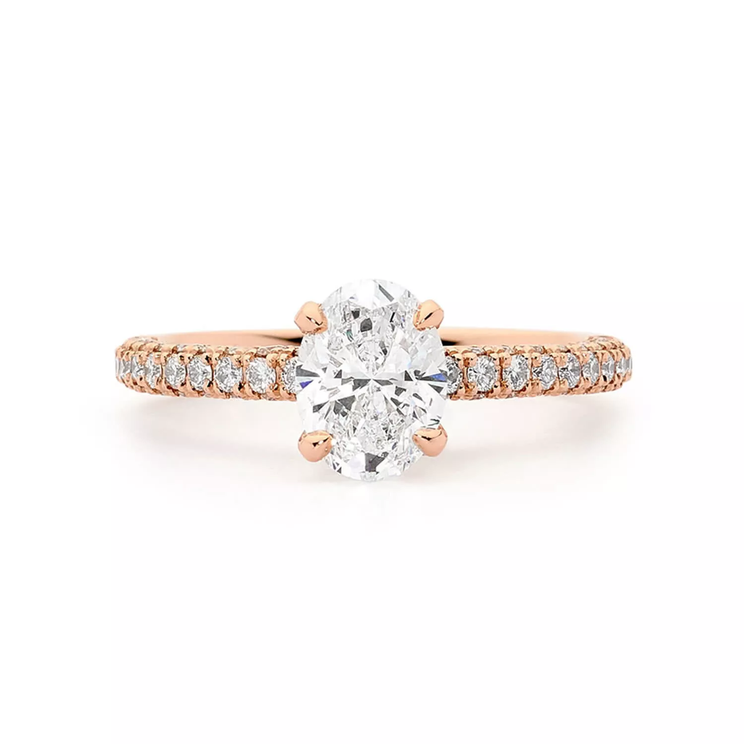 Rose Gold Oval Engagement Rings Marquise Ring Cerrone