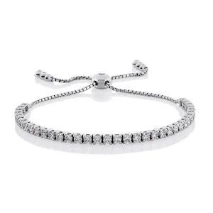 18ct white gold diamond bracelet