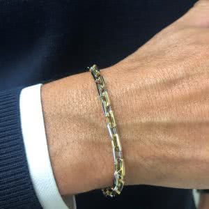 18ct White and Yellow Gold Bracelet