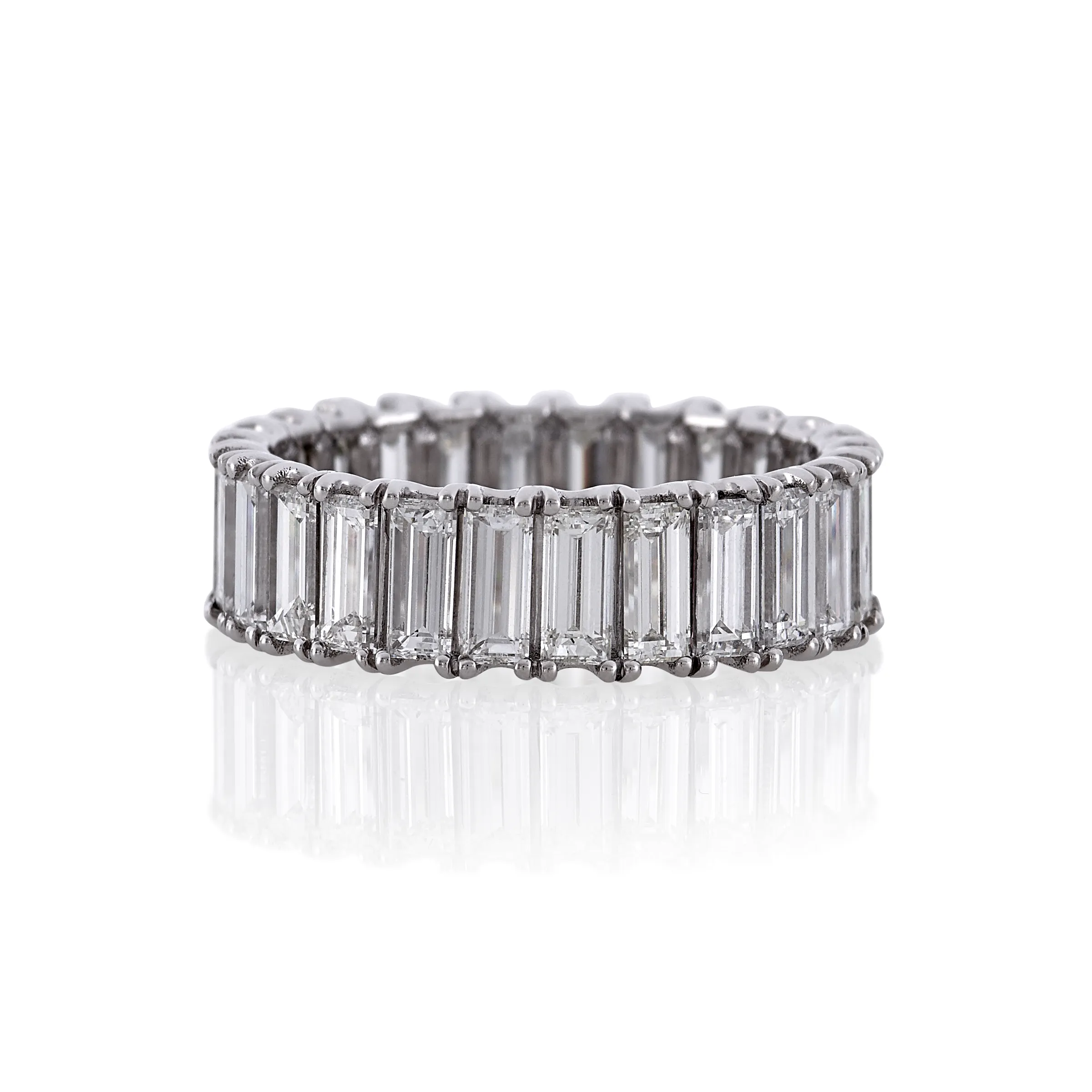 Diamond eternity band baguette on sale