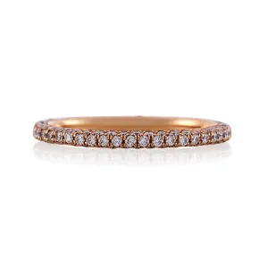 18ct rose gold diamond ring