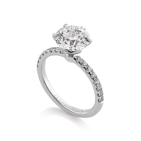 CAPRI-DIA - 18ct white gold round brilliant cut diamond ring - Image 2