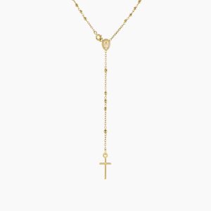 18ct yellow gold mini rosary beads