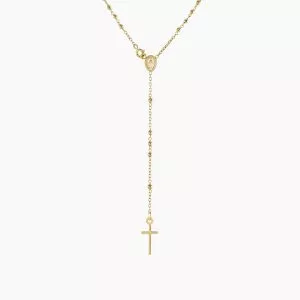 18ct yellow gold mini rosary beads