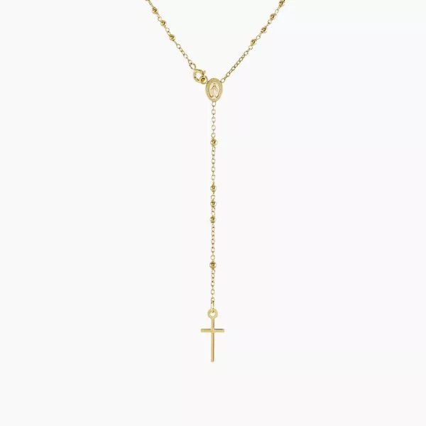 18ct yellow gold mini rosary beads