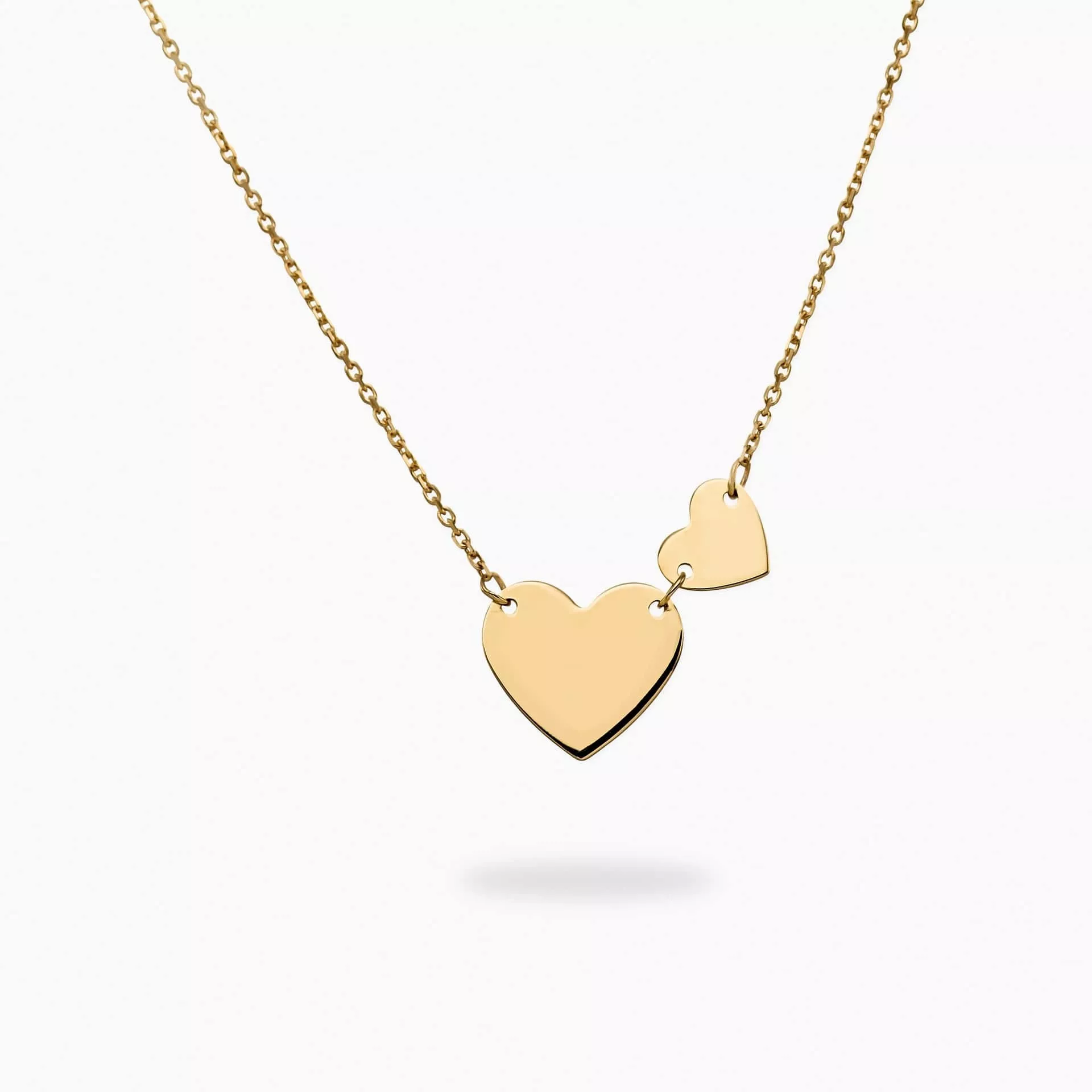 18K Saudi Gold Chain with Two Tone Heart Pendant, Women's Fashion, Jewelry  & Organizers, Necklaces on Carousell
