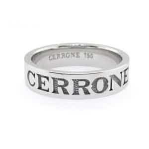 18ct white gold cerrone ring