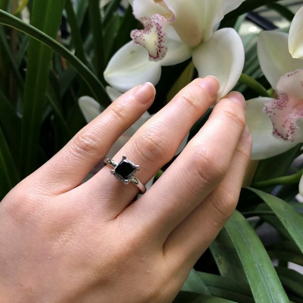 Black diamond ring