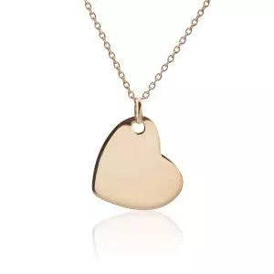 18ct Rose Gold Heart Necklace