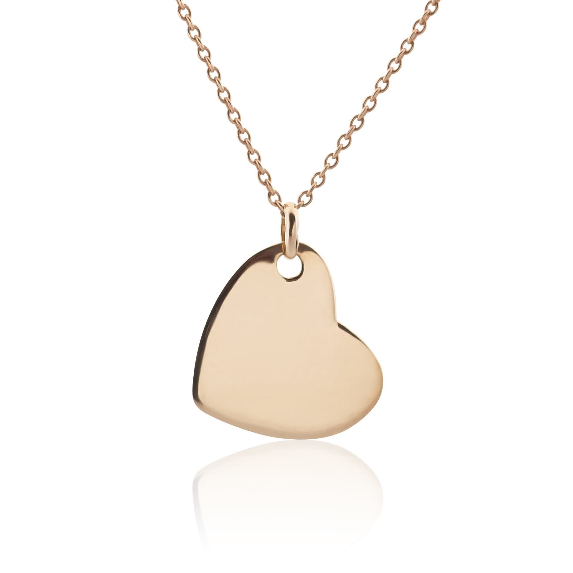 18ct Rose Gold Heart Necklace | Cerrone Jewellers