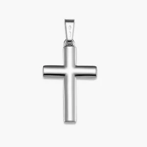 18ct White Gold Cross Pendant