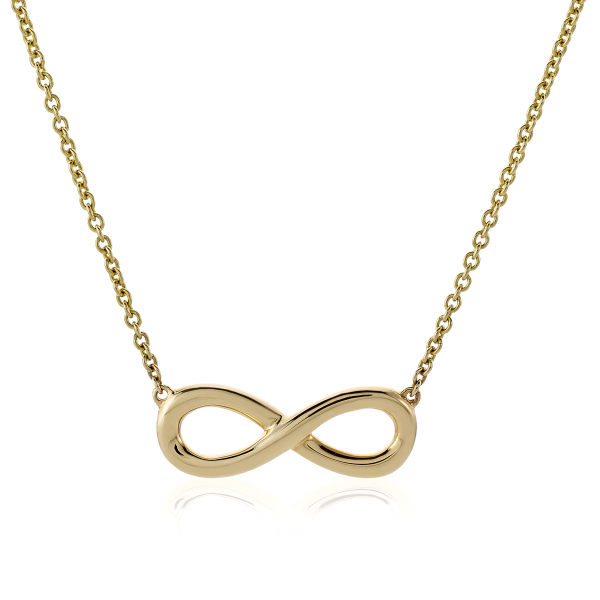18ct Yellow Gold Infinity Necklace Cerrone Jewellers