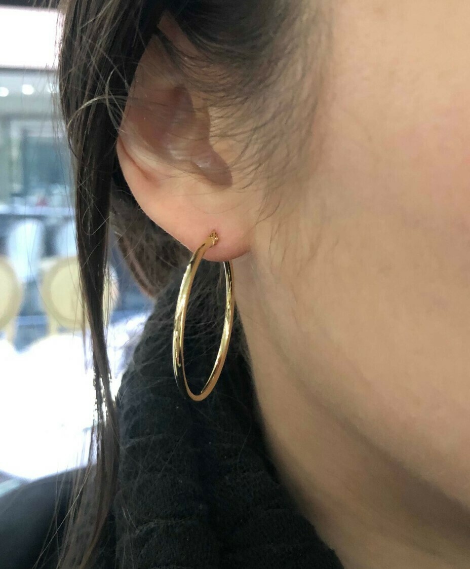 18ct Yellow Gold Hoop Earrings | Cerrone Jewellers