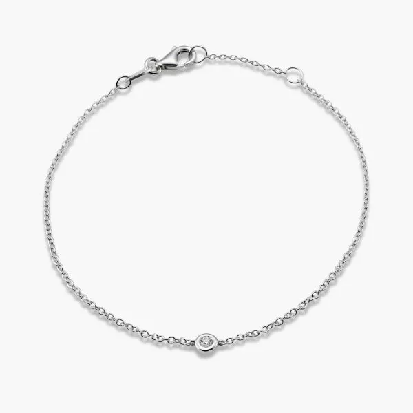 18ct white gold diamond bracelet