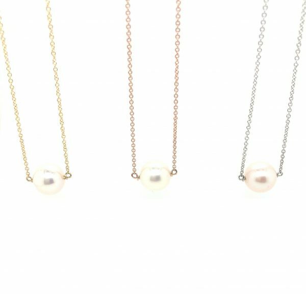 18ct yellow gold pearl necklace - Image 2