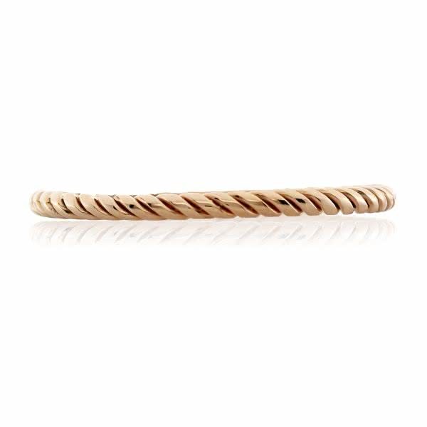 18ct rose gold twist ring - Image 4
