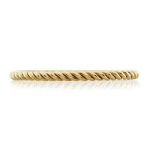 18ct yellow gold twist ring