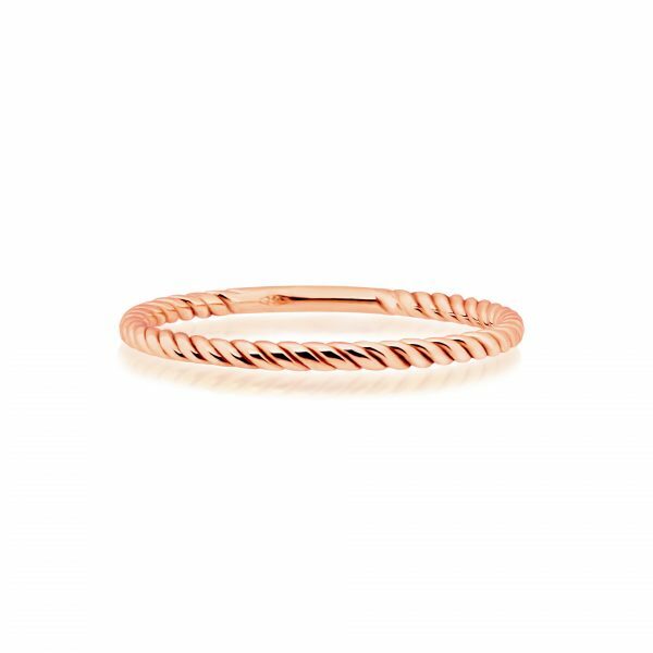 18ct rose gold twist ring - Image 2