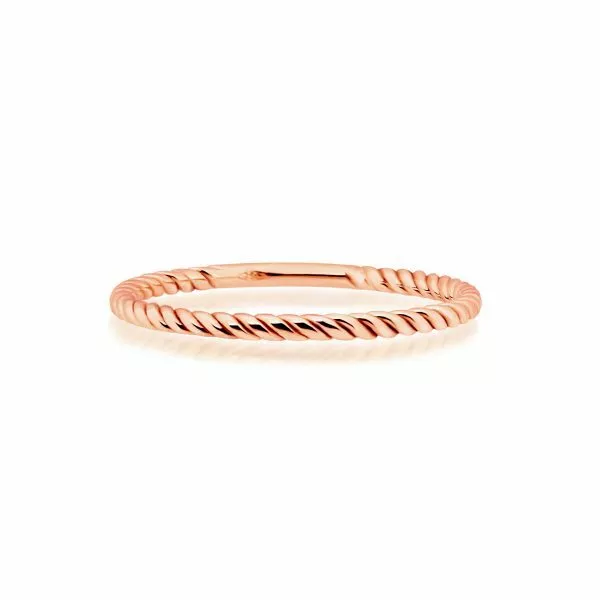 18ct rose gold twist ring - Image 2