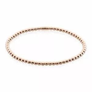 18ct rose gold ball bracelet