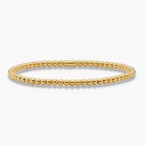 18ct yellow gold stretch ball bracelet