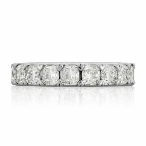 18ct white gold cushion cut diamond ring