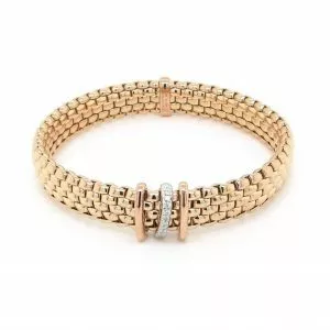 18ct rose gold expandable bracelet