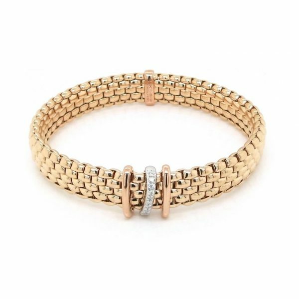 18ct rose gold expandable bracelet