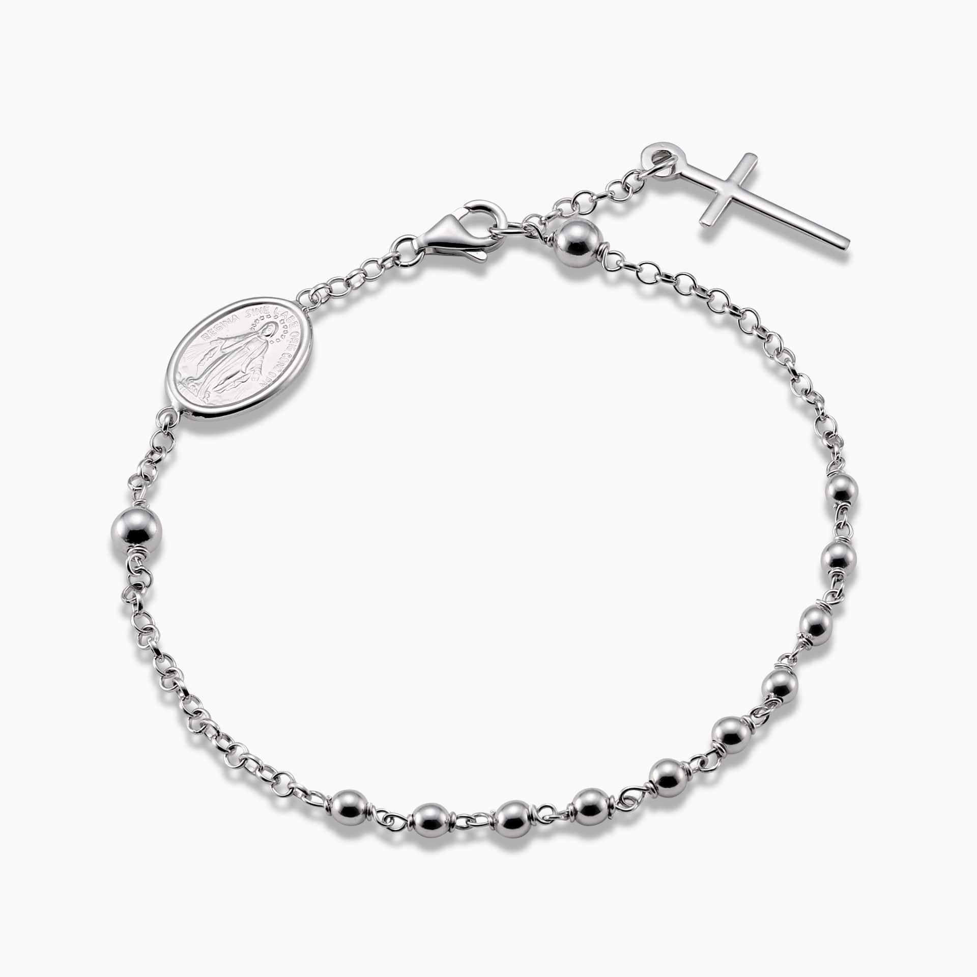 18ct white gold rosary bracelet - Bracelets - Cerrone Jewellers