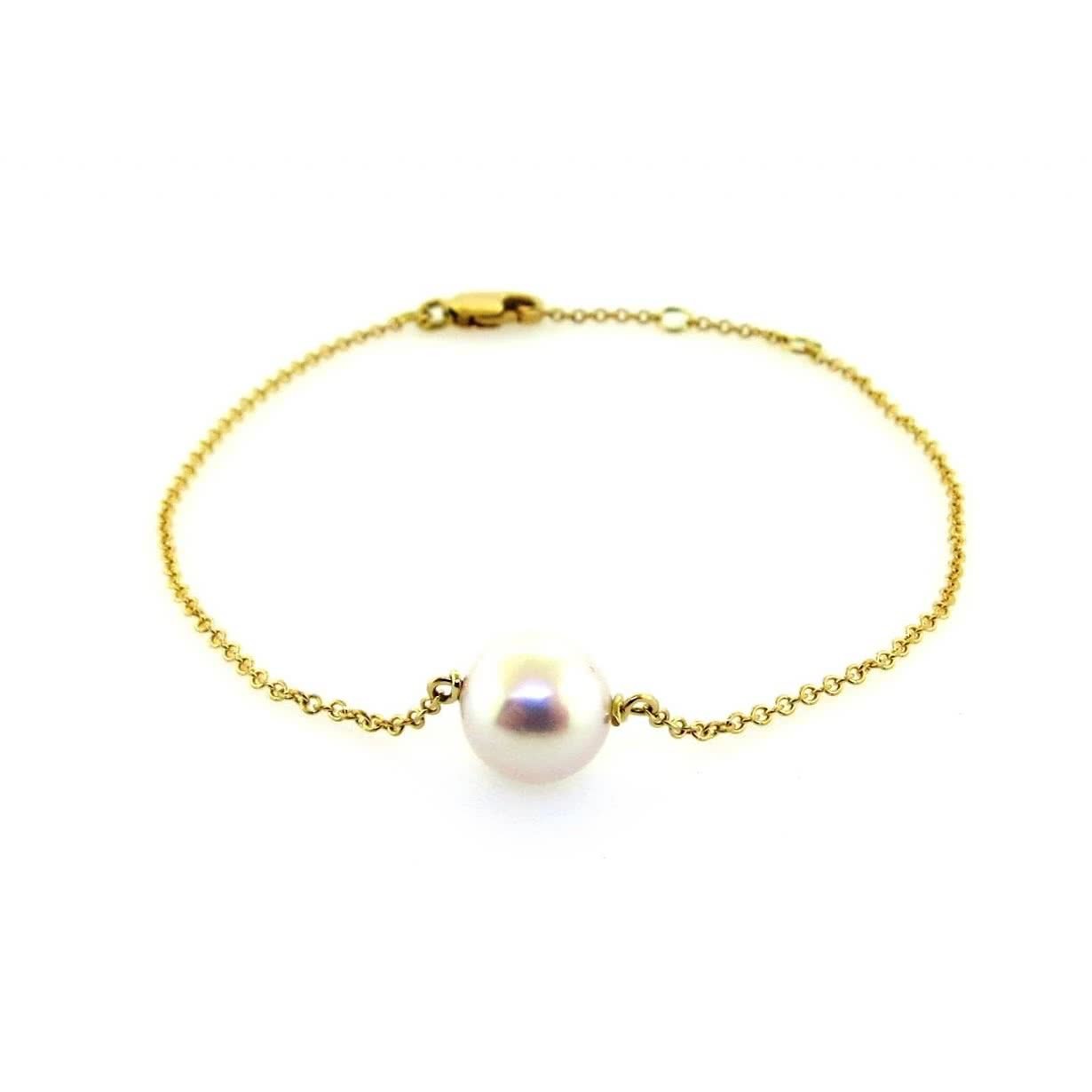 18ct yellow gold pearl bracelet - Gifts under $750 - Cerrone
