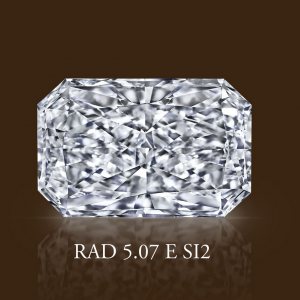 5.07ct E SI2 Radiant Cut Diamond - GIA CERT