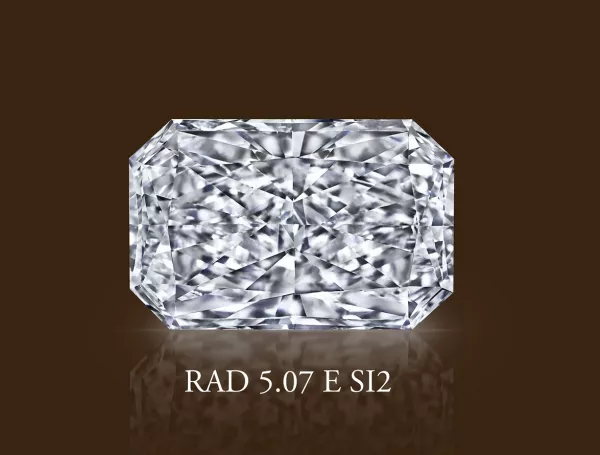 5.07ct E SI2 Radiant Cut Diamond - GIA CERT