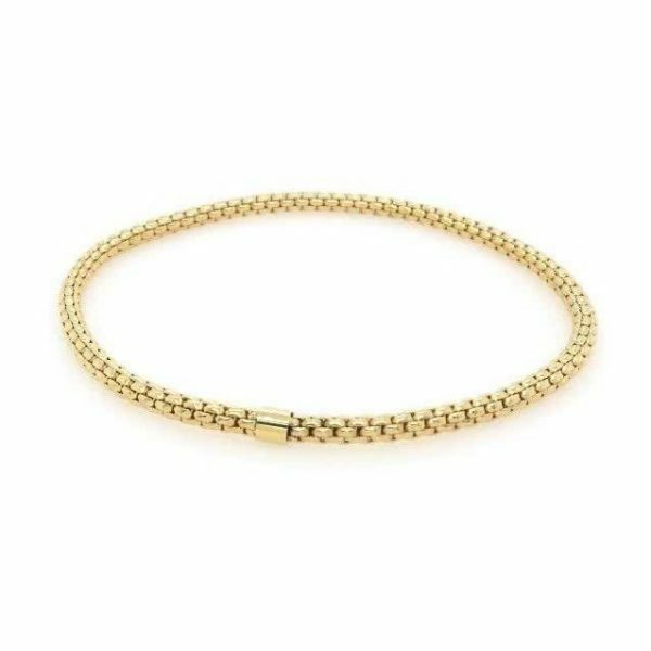 18ct yellow gold stretchy bracelet
