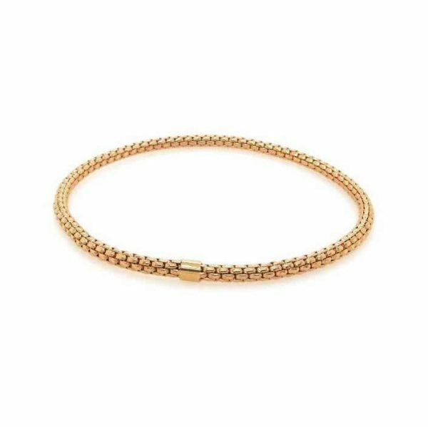 18ct rose gold stretchy bracelet