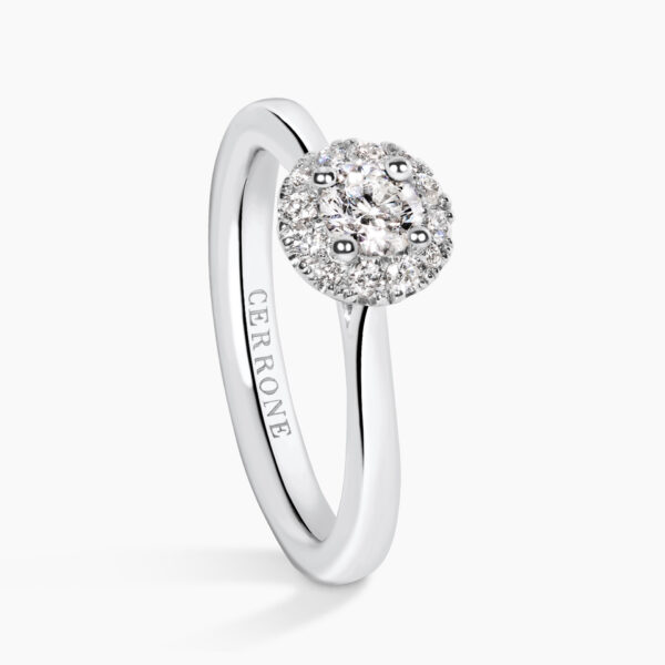 Platinum 0.30ct round brilliant cut GIA diamond ring - Image 2