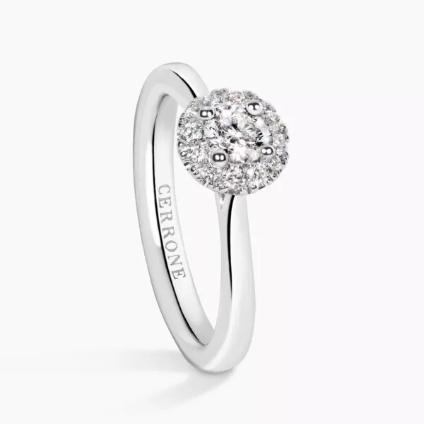 Platinum 0.30ct round brilliant cut GIA diamond ring - Image 2