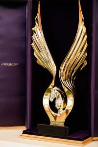 The 2020 Golden Eagle Trophy designed by Nic Cerrone