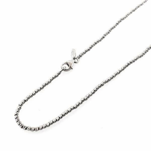 18ct white gold fancy link necklace