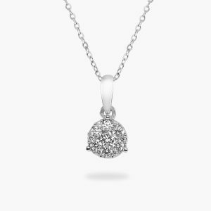 18ct white gold diamond necklace