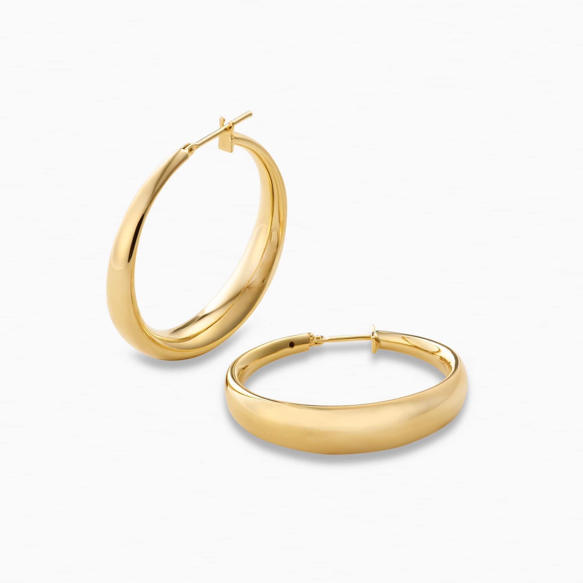 Earrings | Classic Gold Hoop – Links and Locks Designs