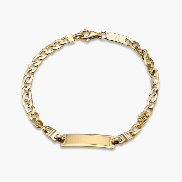 18ct gold baby identity bracelet