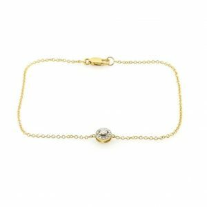 18ct yellow gold diamond bracelet