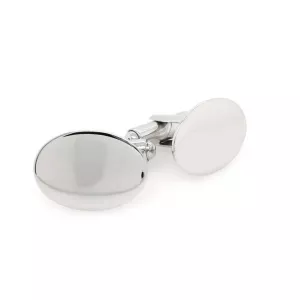 Sterling Silver oval cufflinks