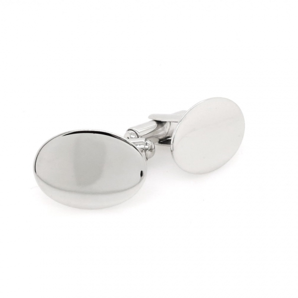 Sterling Silver oval cufflinks - Image 3