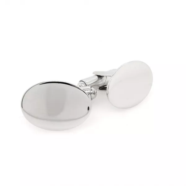 Sterling Silver oval cufflinks - Image 3