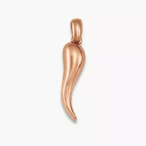 18ct rose gold Corno charm