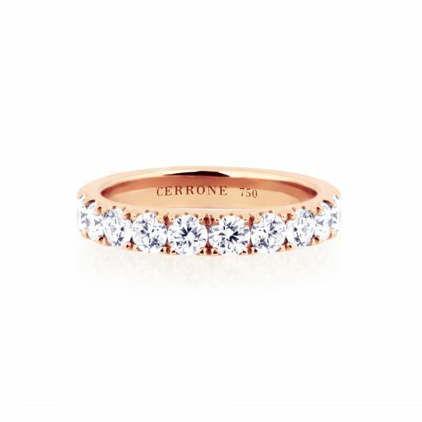 18ct rose gold diamond ring