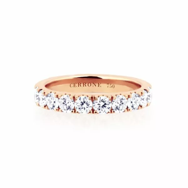 18ct rose gold diamond ring