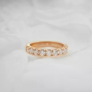 18ct rose gold diamond ring