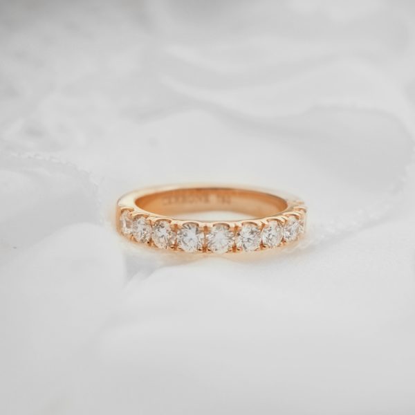 18ct rose gold diamond ring